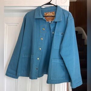 BBP DENIM WORK JACKET - MARINE BLUE